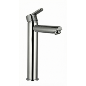 Single Lever Basin Mixer Extended Body with 600mm Long Braided Connectors