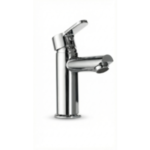 Single Lever Basin Mixer with 450mm Long Braided Hoses