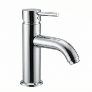 Single Lever Basin Mixer with 450mm Long Braided Hoses