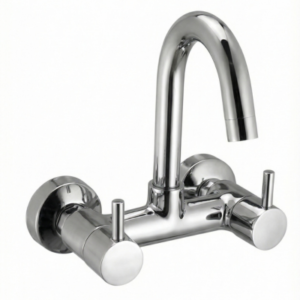 Sink Mixer with Swinging Spout with Brass Leg Set & Flange (25mm Brass Spout)