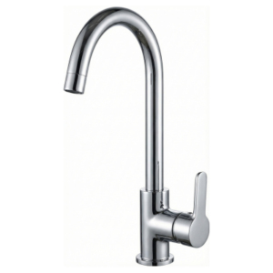 Swan Neck Pillar Cock with SS 304 Swinging Spout