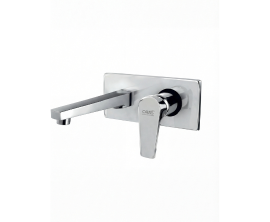 Single Lever Concealed Basin Mixer 40mm Complete with Upper Parts Flange, Handle